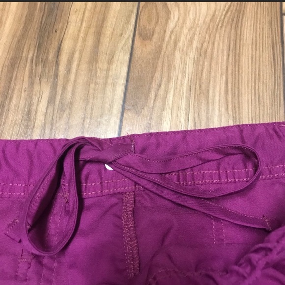 Cherokee Workwear Revolution Scrub Pants Maroon Wine - Picture 12 of 13